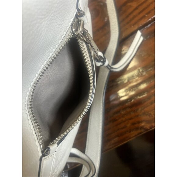 Marc Jacobs Leather Saddle Bag Cream Crossbody Western Flare Classic Style Bag - Picture 7 of 14